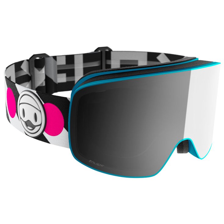 

Лыжные очки Prime Junior, синие, ярко-розовые, серебристые, зеркальные Flaxta