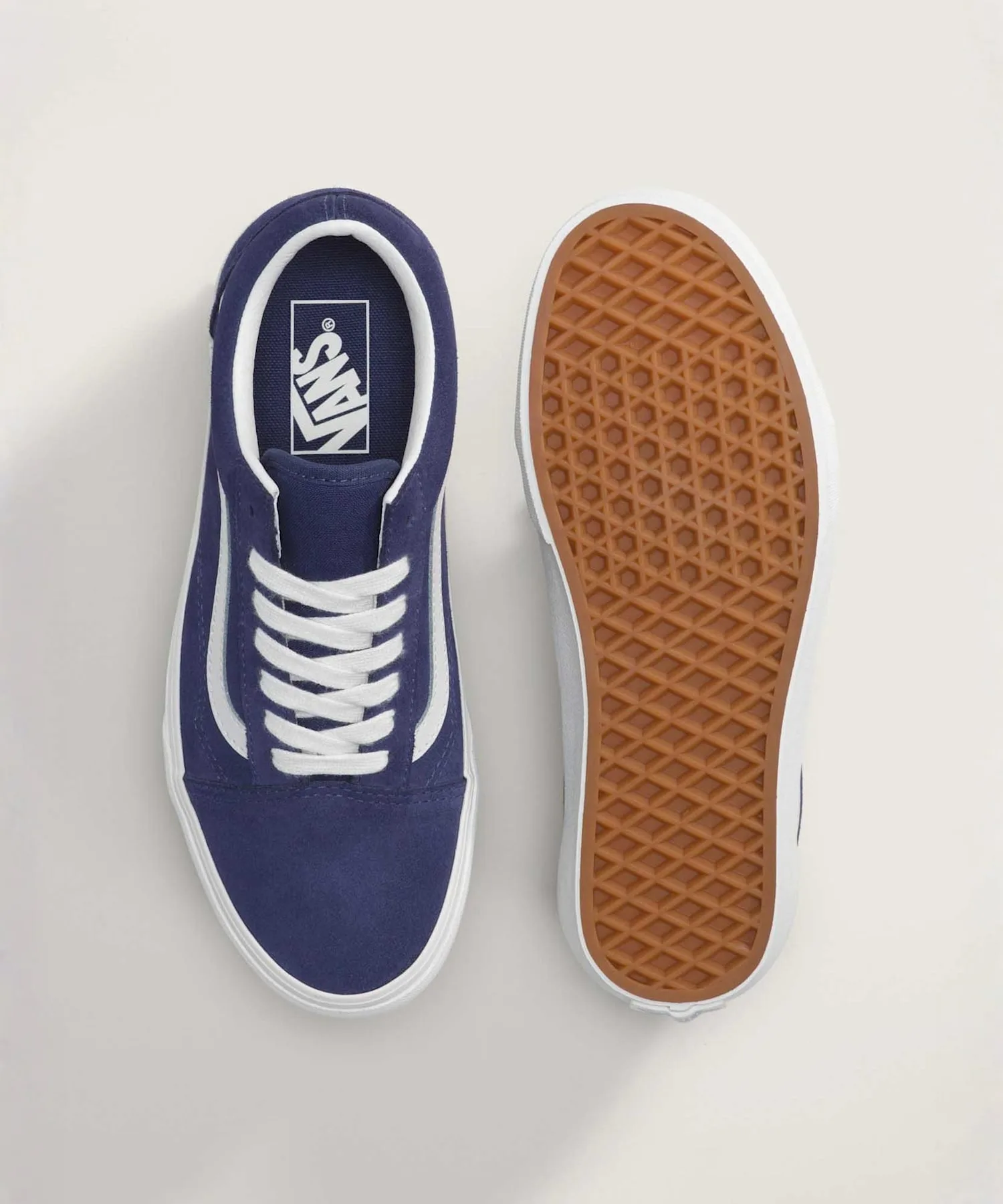 Кроссовки из натуральной кожи Old Skool Deep Twilight VANS темно-фиолетовые — фото 3