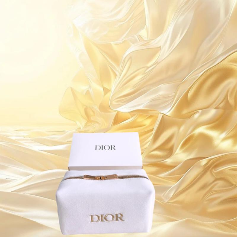 Косметичка для макияжа Dior с логотипом, белый — фото 3