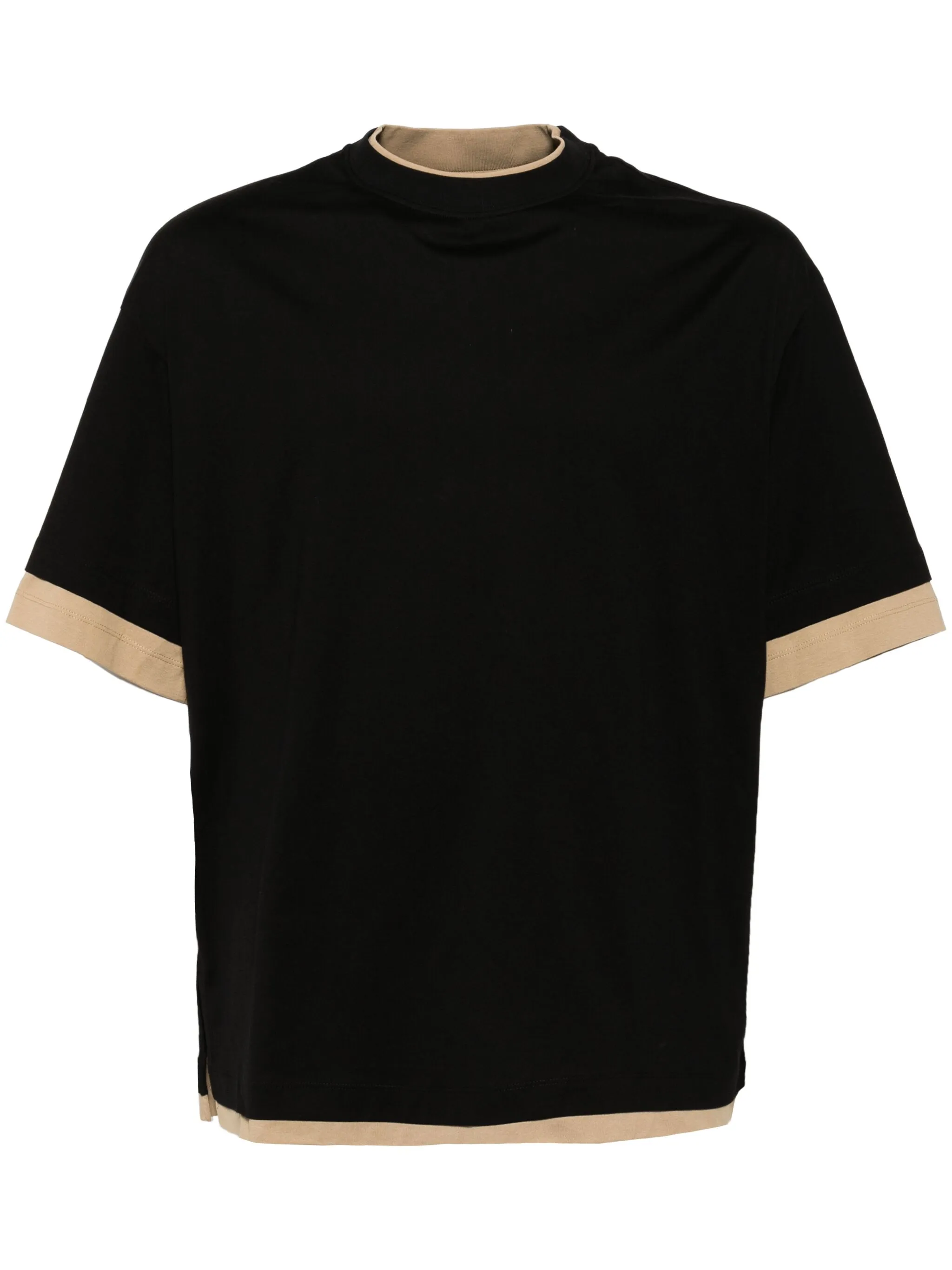 

Футболка в стиле колор-блок Croquis, черный