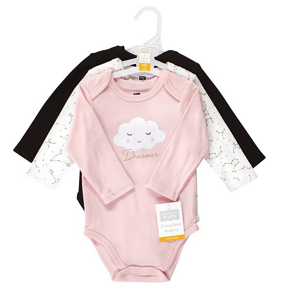 Боди для девочки из хлопка с длинным рукавом, dreamer Hudson Baby — фото 2