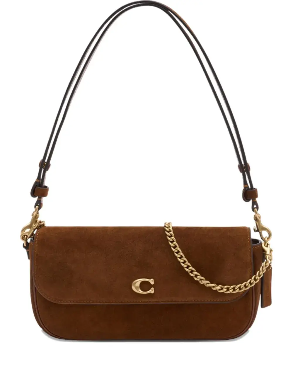 

Плечевая сумка Brook с цепочкой Coach, коричневый