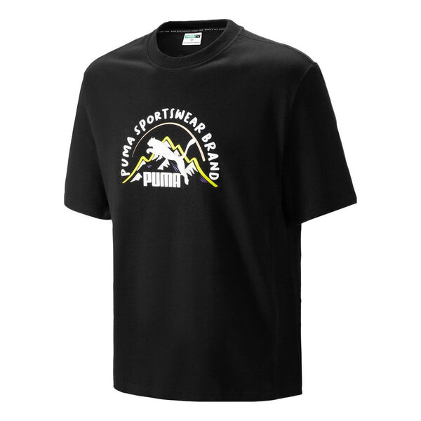 

Футболка camping sportswear mountain tee 'black' Puma, черный