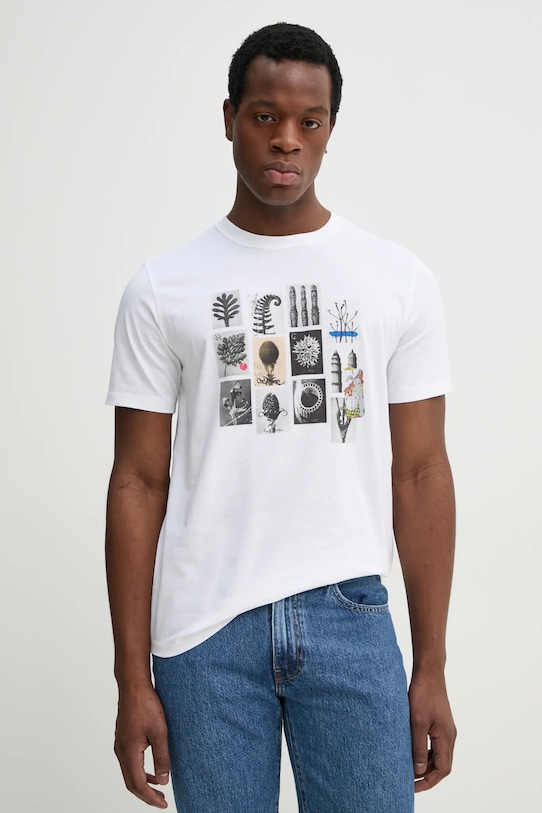 

Хлопковая футболка Ps Paul Smith, белый