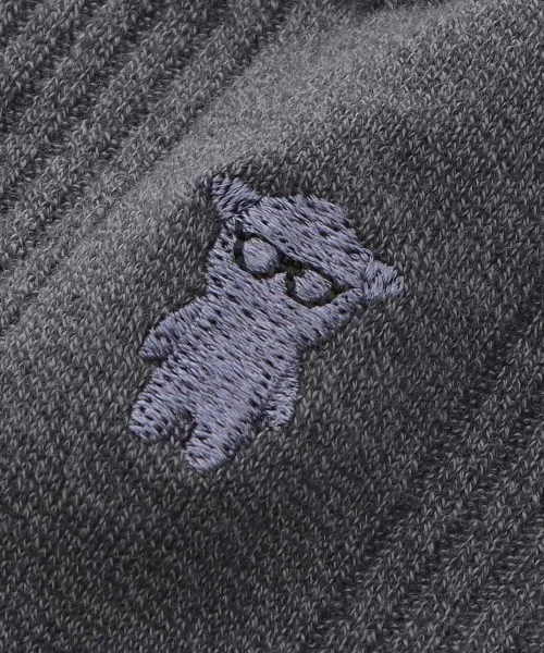 Носки EMPORIO ARMANI с рисунком медведя, тёмно-синие — фото 2