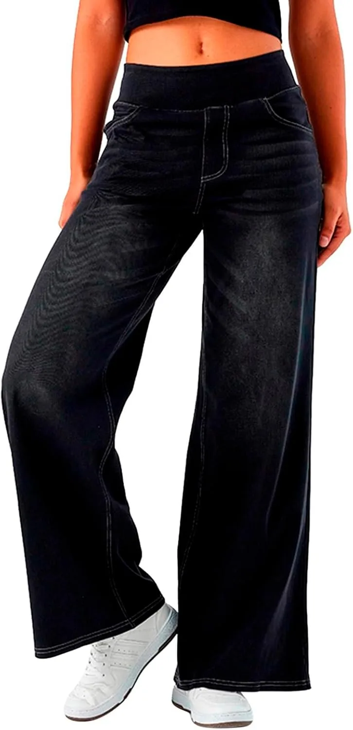 

Женские джинсы Aniywn sweatpants широкие на резинке