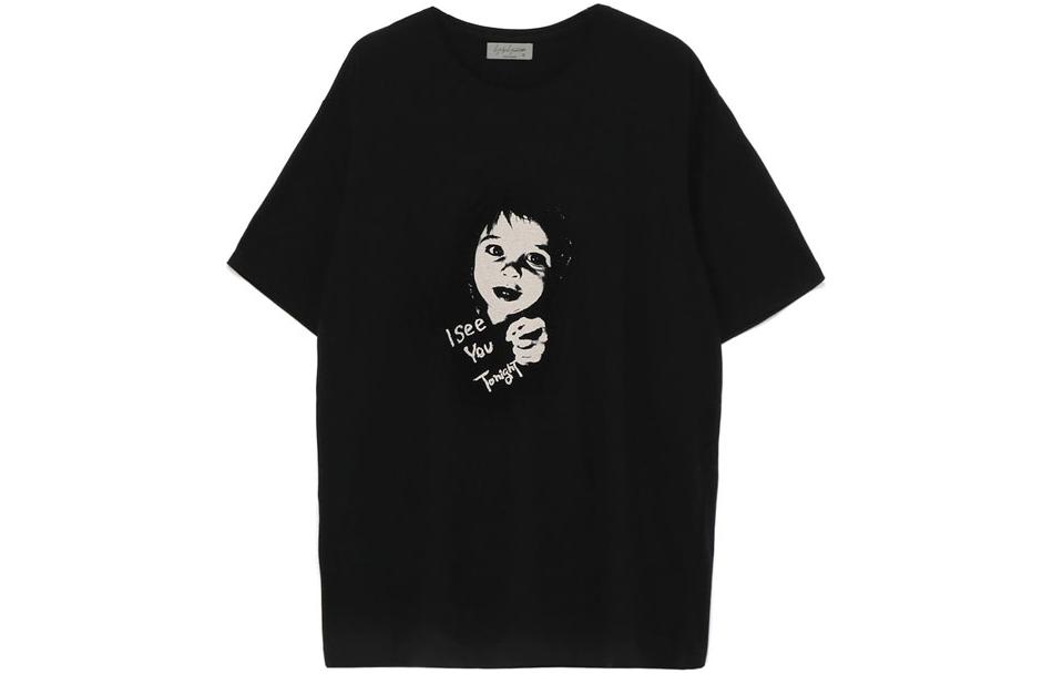 

Yohji Yamamoto Футболка унисекс черная, Черный, Yohji Yamamoto Футболка унисекс черная