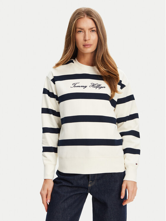 

Свитшот regular fit Script WW0WW45743 Tommy Hilfiger, экрю