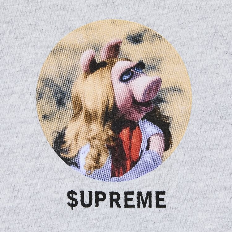 Футболка Supreme Miss Piggy Tee, цвет Ash Grey — фото 3