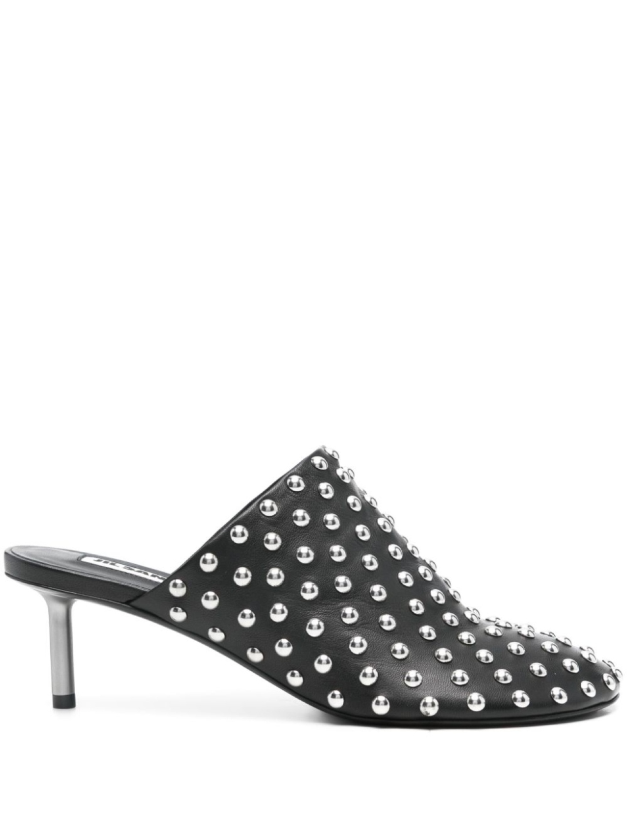 Jil Sander мюли с заклепками, черный