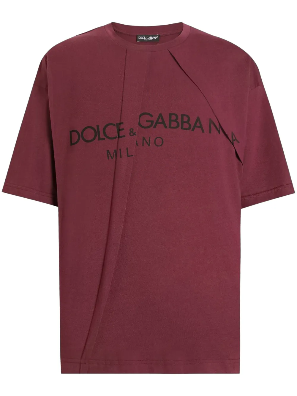 

Футболка со складками DOLCE & GABBANA, красный