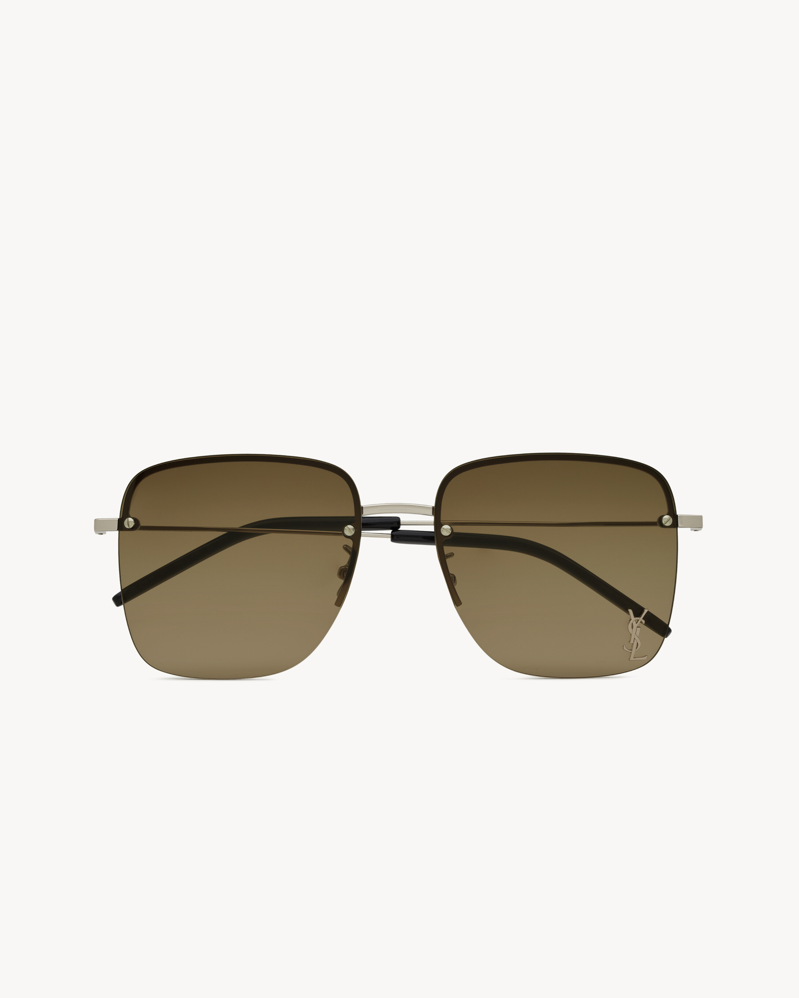 Солнцезащитные очки SL 312 М Saint Laurent, золото — фото 2