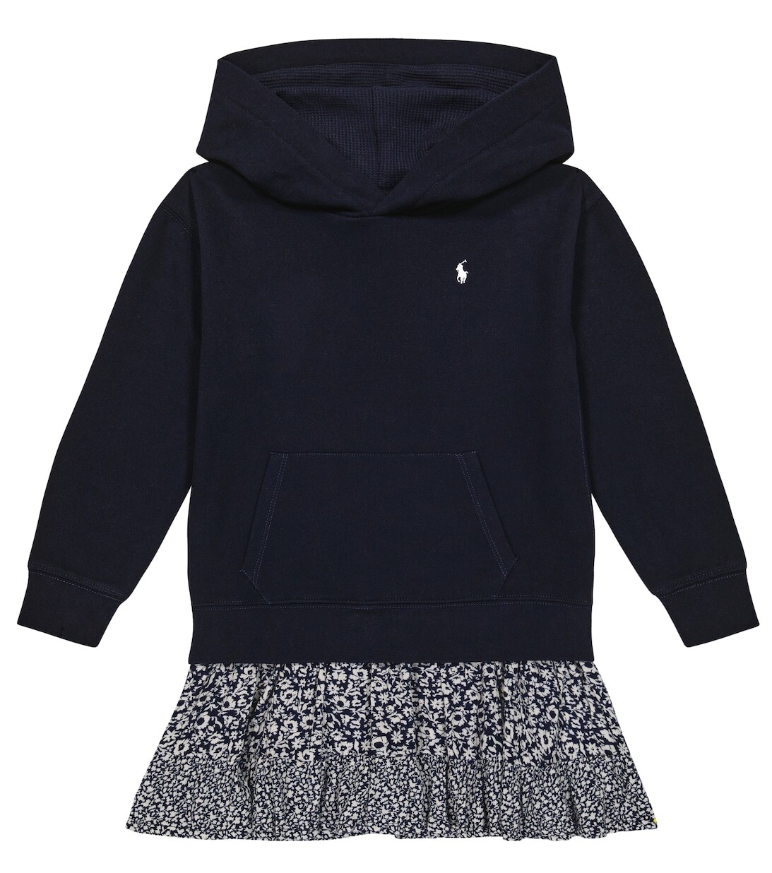 

Платье с капюшоном из смесового хлопка Polo Ralph Lauren, синий