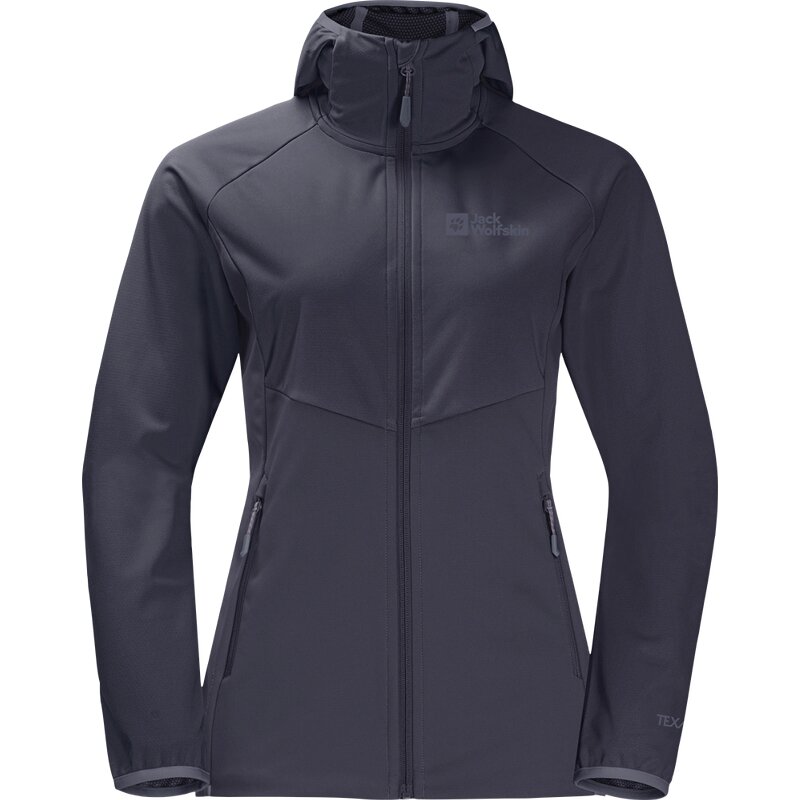 

Функциональная куртка для похода софтшелл Jack Wolfskin, черный
