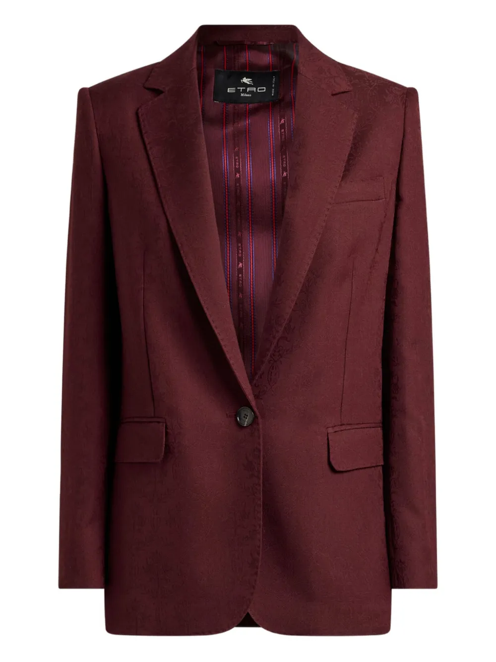 

Однобортный пиджак ETRO, красный
