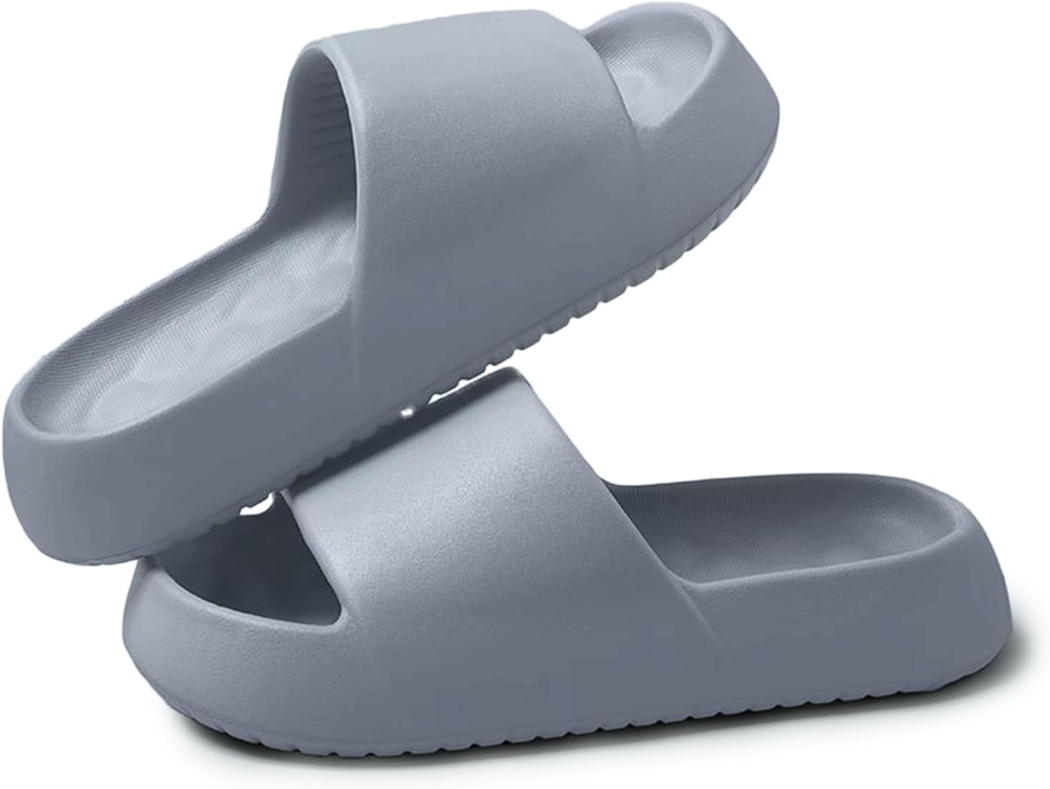 

Женские и мужские шлепанцы с толстой подошвой LOTUSTAR Cloud, с подушкой, противоскользящие, для душа и ванной, с платформой, пеномассовые, для дома и улицы, серый