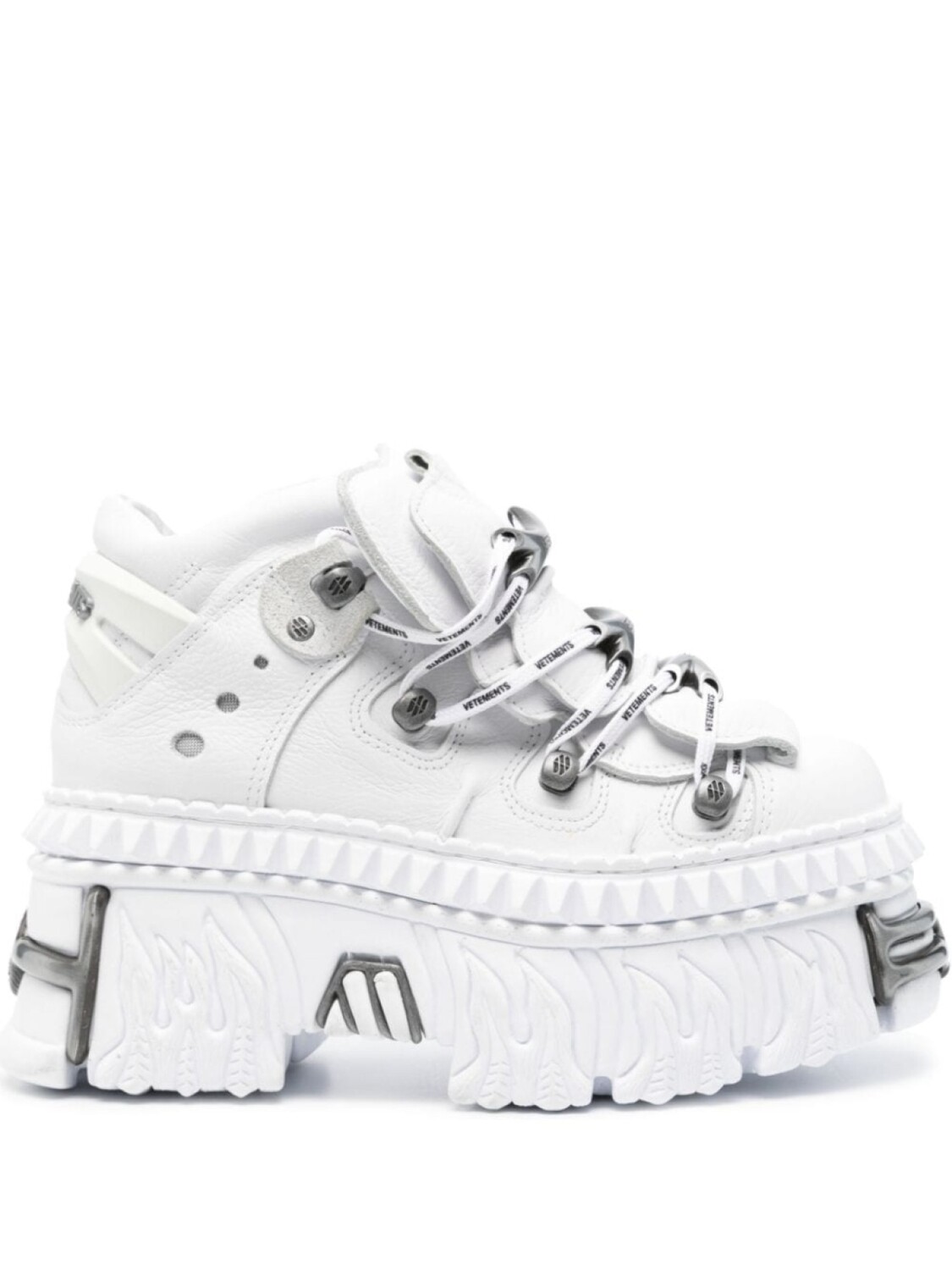

Кроссовки Vetements х New Rock Platform, белый/серый