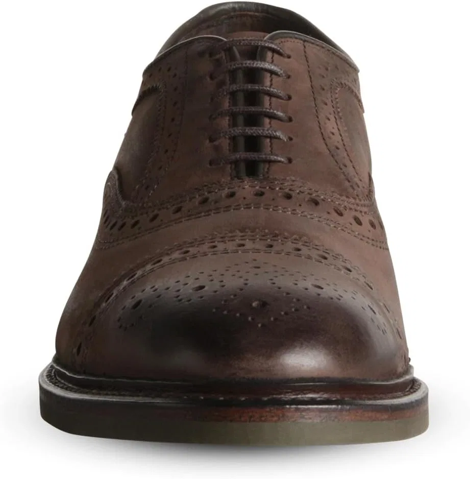Оксфорды Allen Edmonds, коричневый нубук — фото 2