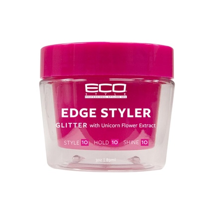 

Eco Styler Glitter Pomade Strong Hold Edge Styler Gel с цветком единорога Fiico