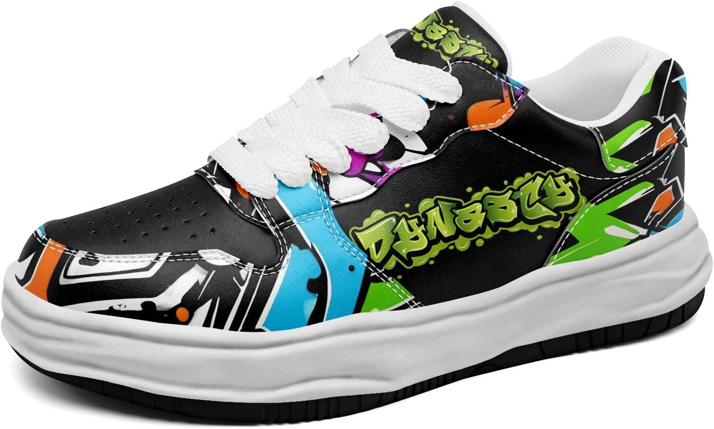 

Кроссовки с граффити для мужчин и женщин, стильная уличная обувь, низкие, удобные для прогулок, ботинки Awsole, белый/черный/синий/зеленый/оранжевый