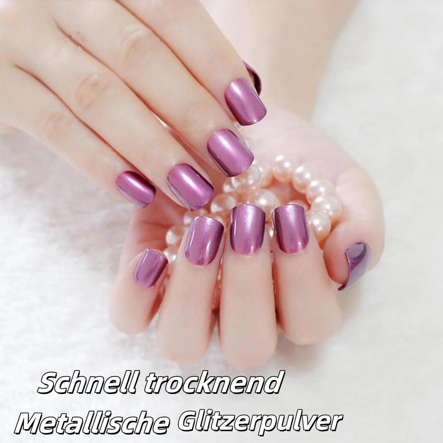 Фиолетовая хромовая пудра для ногтей в ручке Virellay, Purple — фото 3