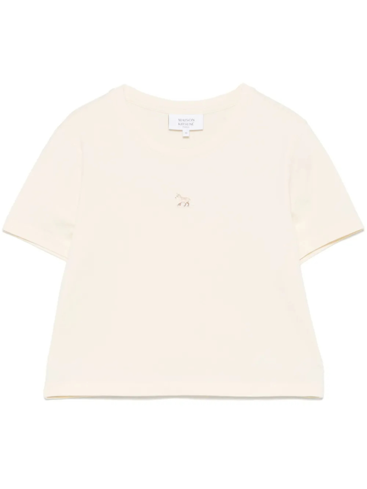 

Футболка с нашивкой Maison Kitsuné Baby Fox, нейтральный