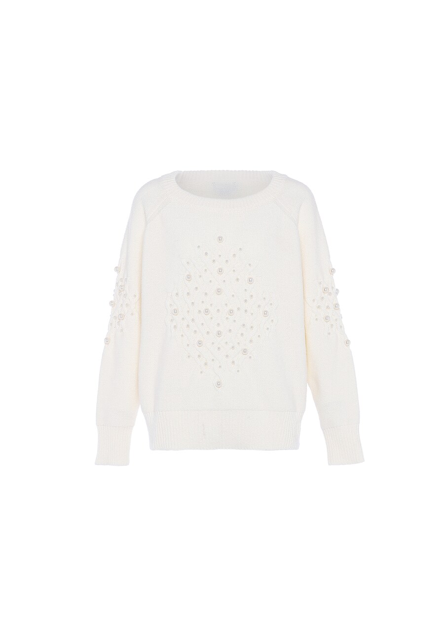 

Тонкий вязаный свитер faina Sweater, белый