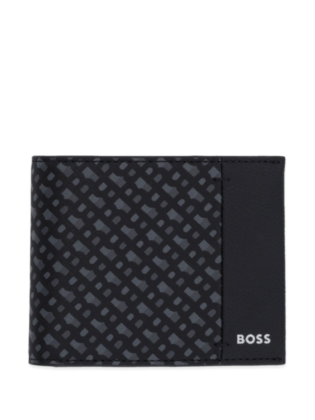 

BOSS кошелек с монограммой, черный