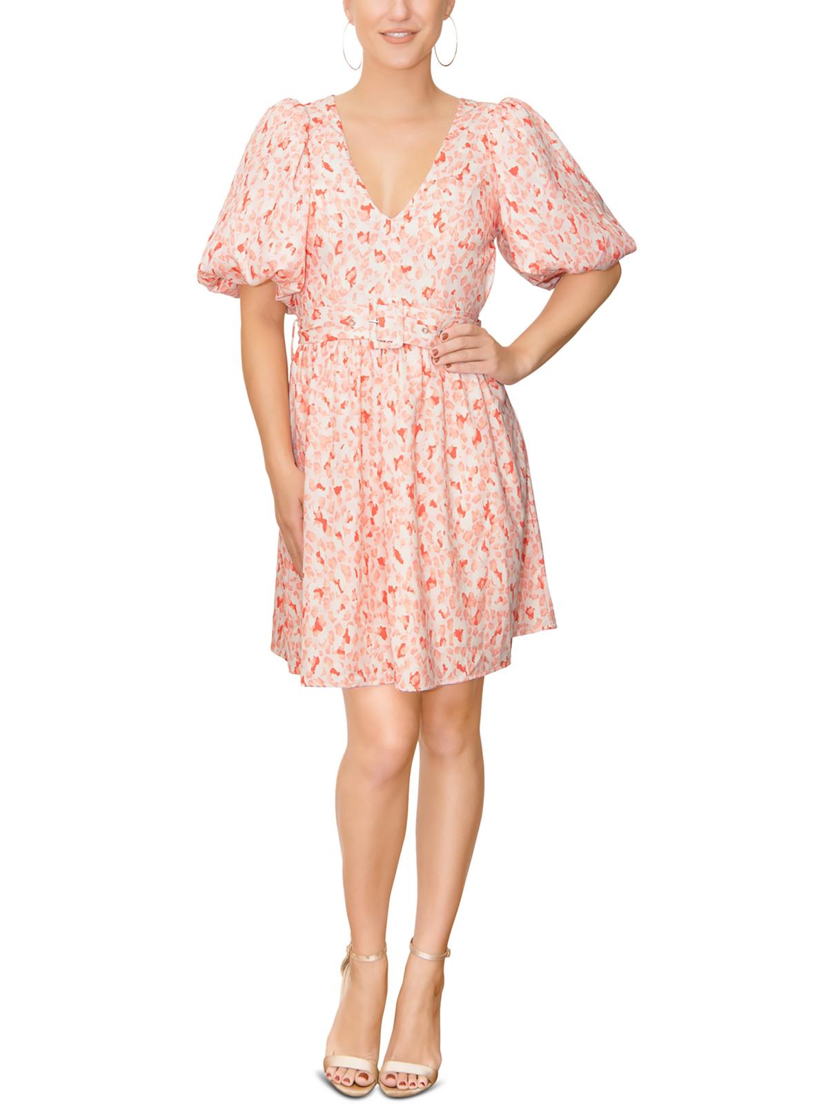 

Валерия Женское летнее короткое мини-платье Rachel Rachel Roy, цвет peach animal