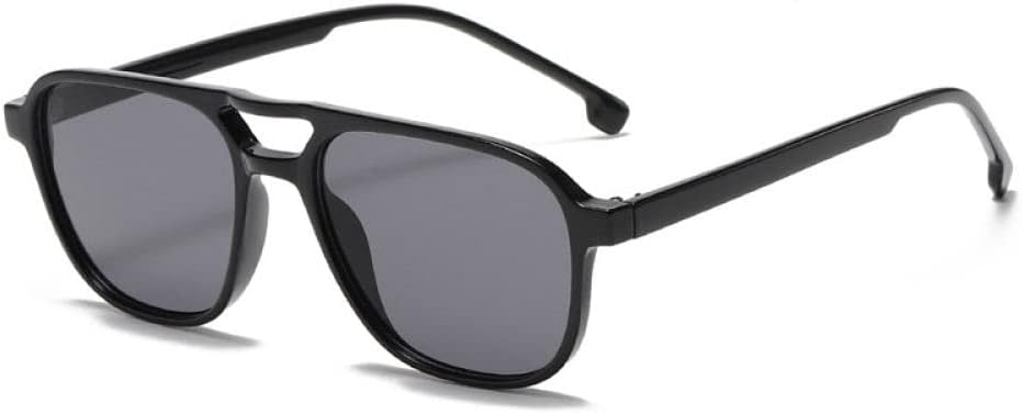 

Мужские солнцезащитные очки MUTYNE Retro Bridges, модные квадратные очки с защитой от УФ-излучения UV400; женские солнцезащитные очки с леопардовым принтом, Black Black