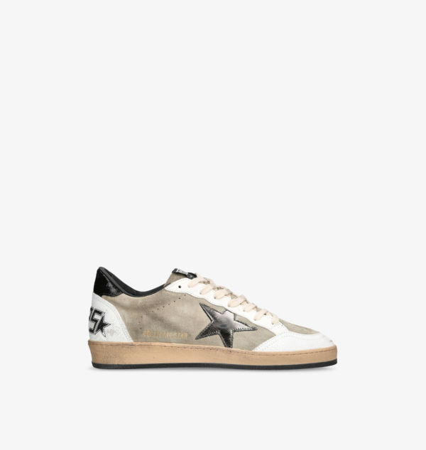 

Низкие кожаные кроссовки Ball Star Golden Goose, серый