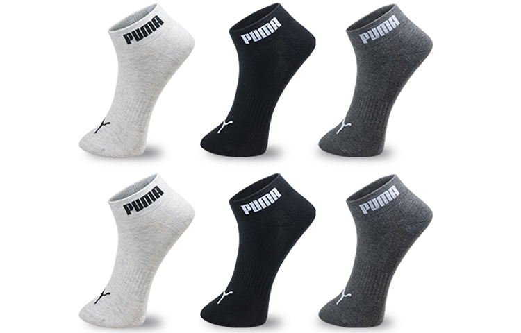 

Носки унисекс PUMA, 1 Set 3 Pack (Black/Light Gray/Dark Gray)