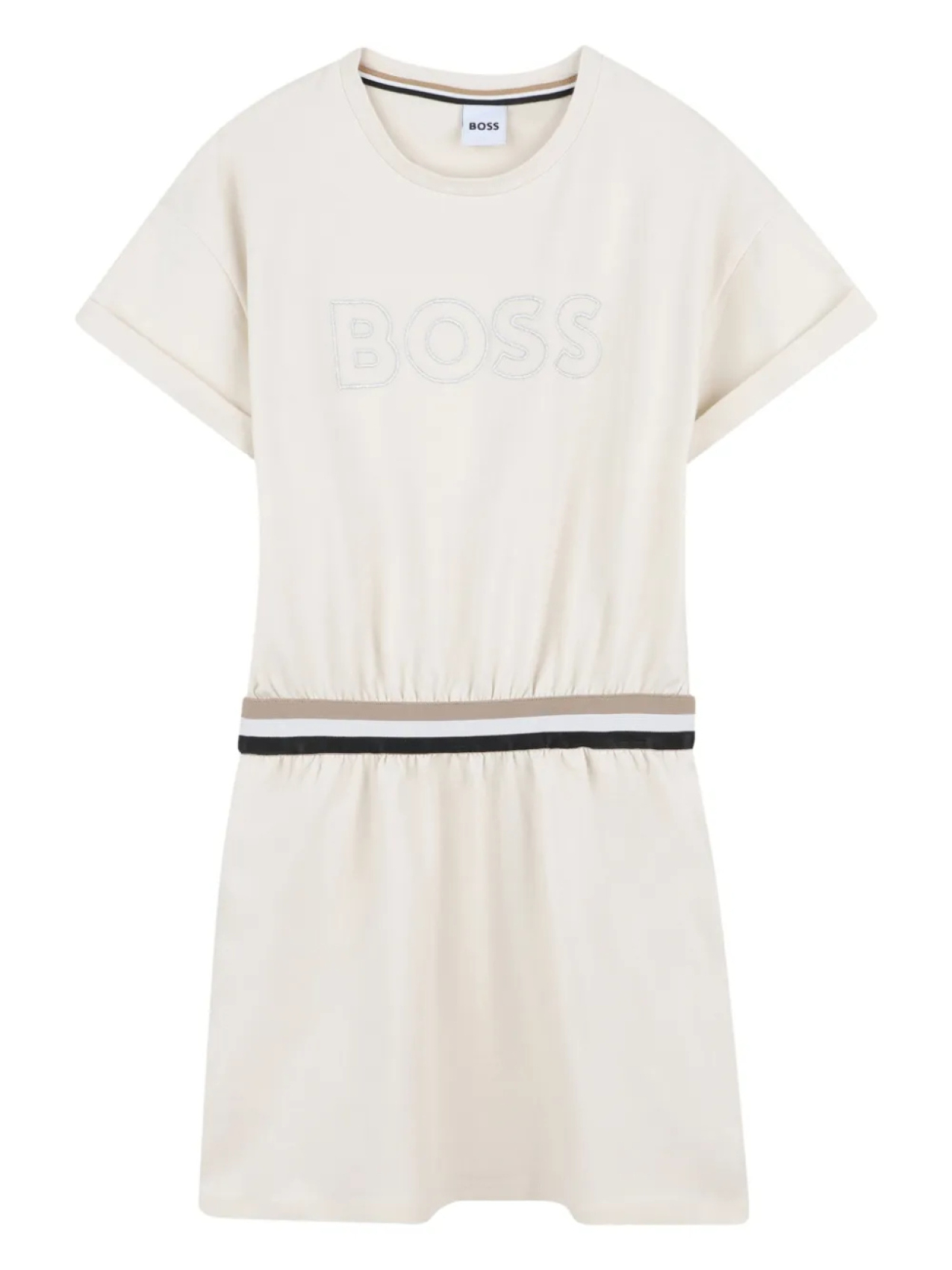 

Платье с вышивкой BOSS Kidswear, нейтральный