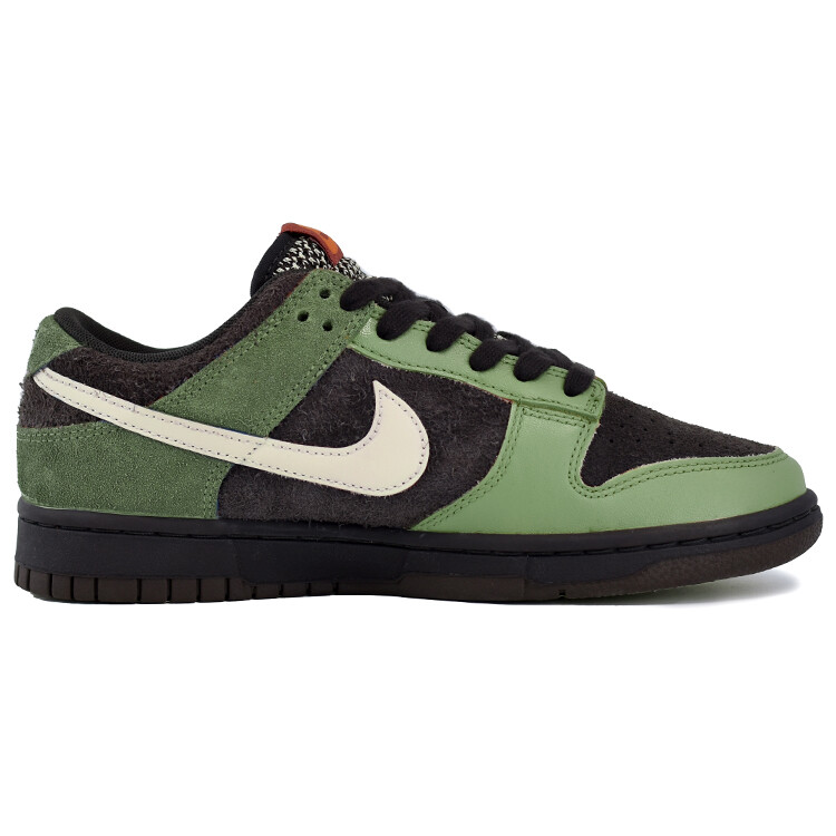 Кеды Nike Dunk Skateboard Unisex Low-Top, коричневый/зеленый/бежевый — фото 2