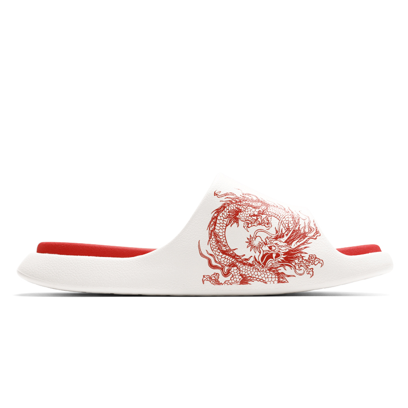 Сланцы Unisex Красные/Белые/Чёрные/Жёлтые Зелёные/Фиолетовые LUXIAOJUN, Спортивные тапочки "Благоприятный Дракон-Ци" — фото 2