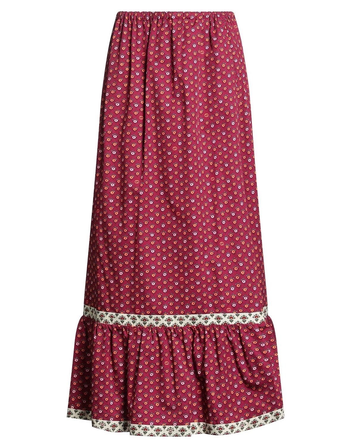 

Юбка макси Gucci, гранатовый