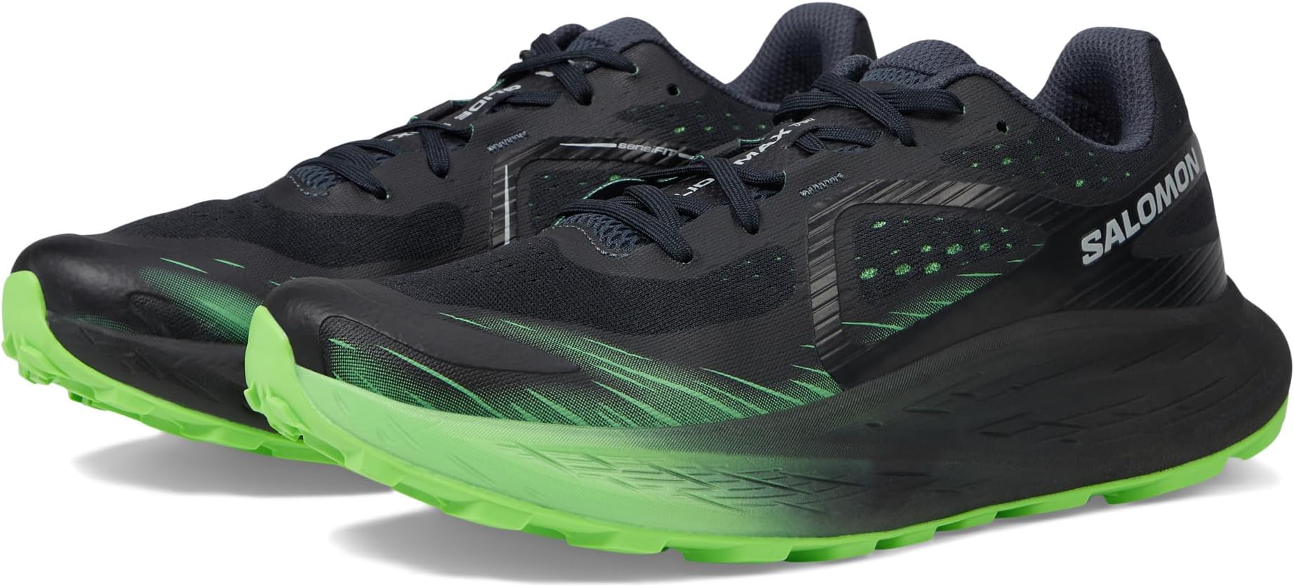 

Кроссовки Salomon Glide Max Tr, цвет India Ink/Black/Green Gecko