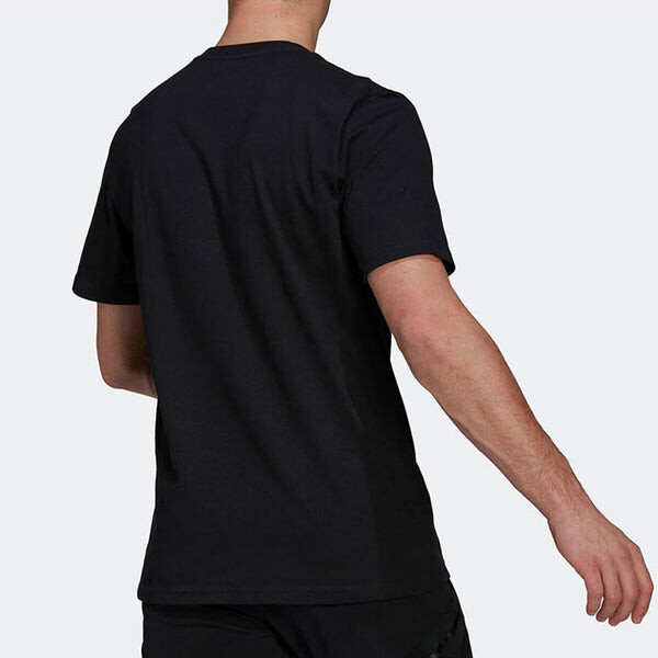 Футболка Men's adidas Cartoon Character Printing Round Neck Short Sleeve Black T-Shirt, мультиколор — фото 3