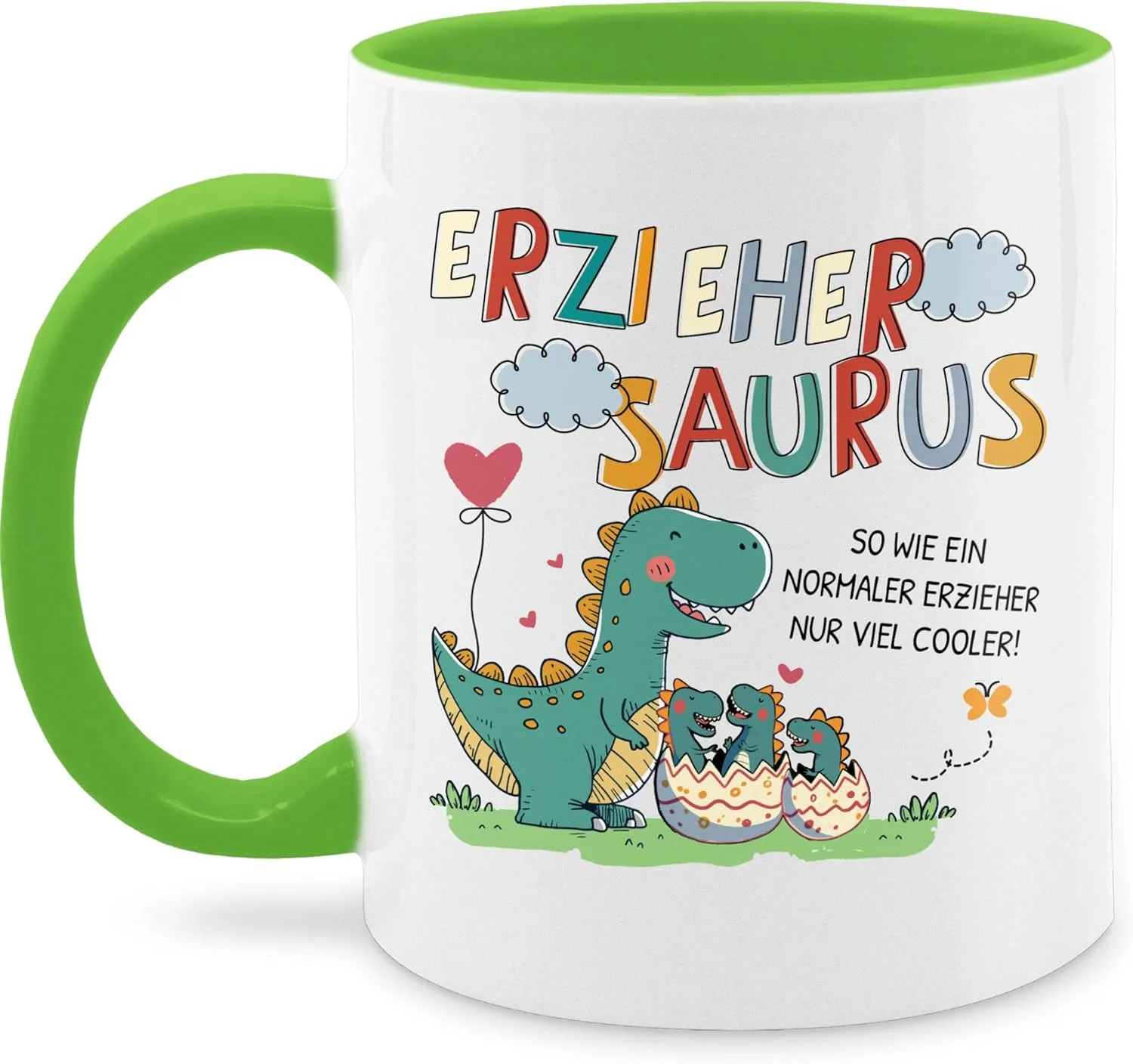 Кружка Erziehersaurus 325 мл — как обычный воспитатель, только круче Shirtracer