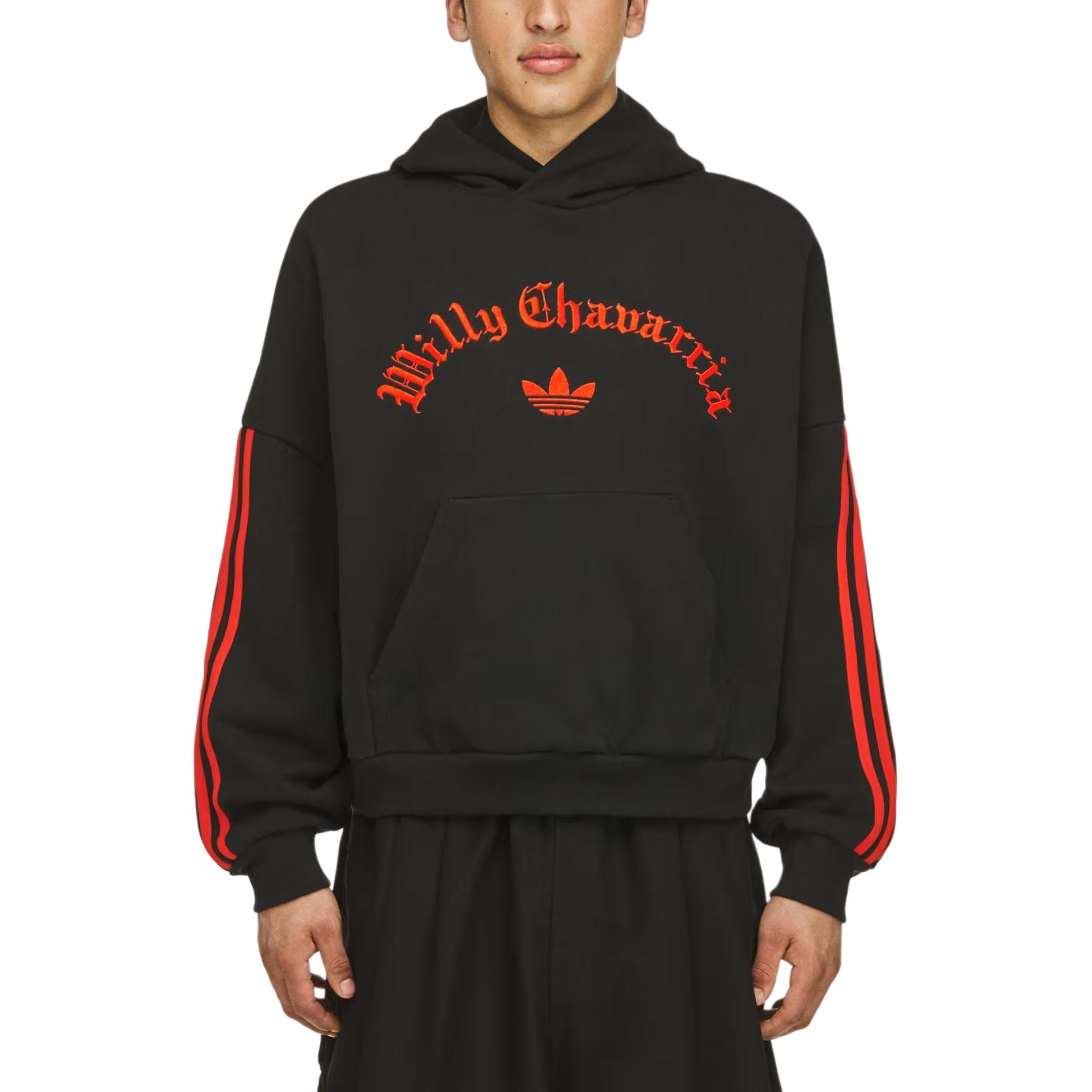 Худи Adidas Originals X Willy Chavarria Heavyweight Cotton, черный — фото 3