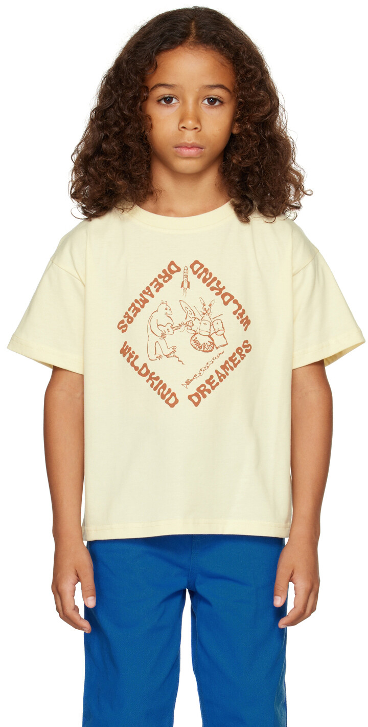 

Детская Off-White Oversized-футболка Dreamers Diamond Natural Wildkind