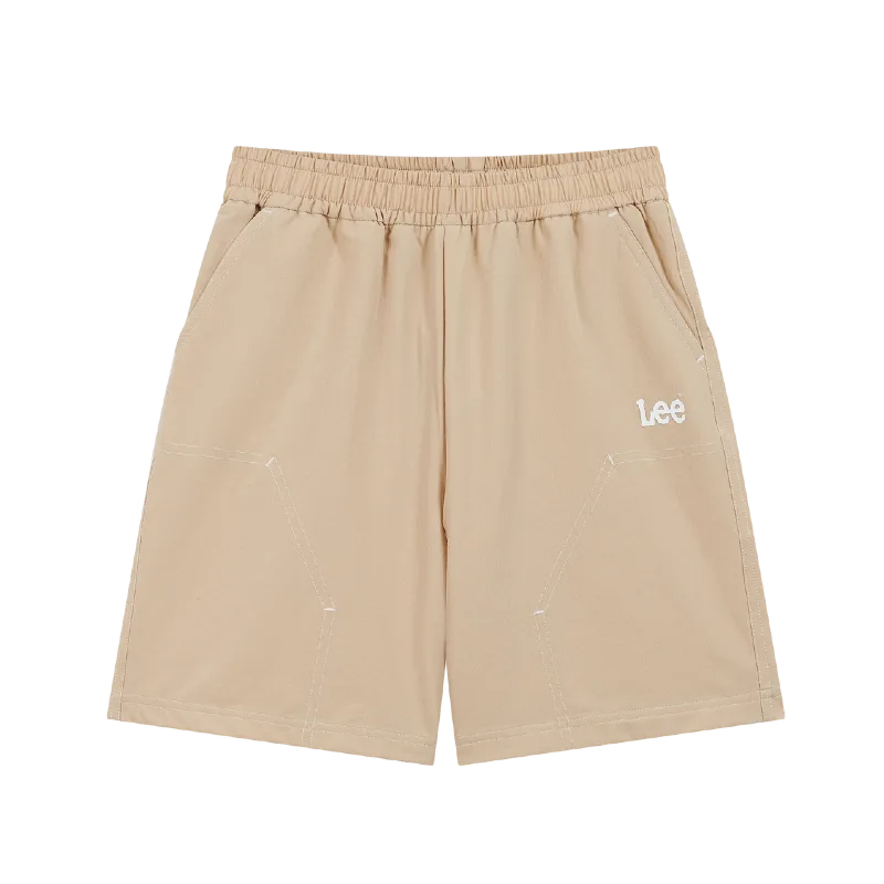 Детская тонкая короткая футболка Lee, Light Khaki