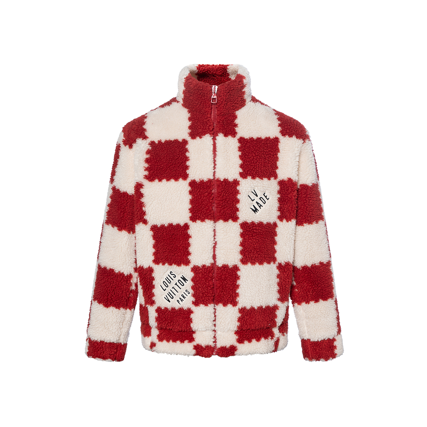 LOUIS VUITTON Куртка X Nigo Jacquard Damier Fleece, Shopping Bag Included — фото 4