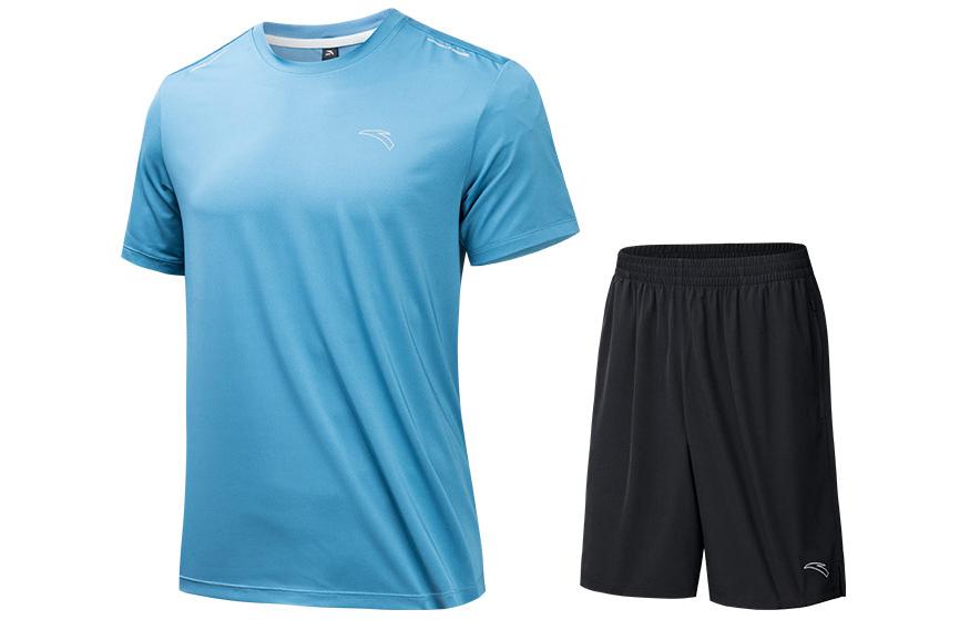 

Коллекция Anta Running, повседневная спортивная одежда для мужчин, утренний светло-голубой цвет