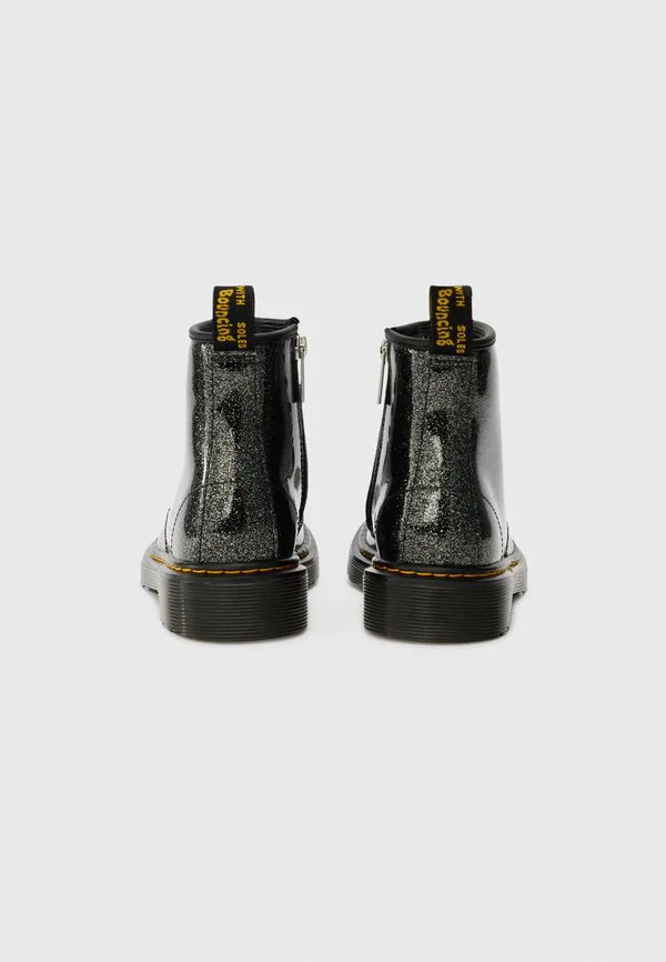Ботильоны на шнуровке Dr. Martens, Black/Silver-Coloured Glitter — фото 3