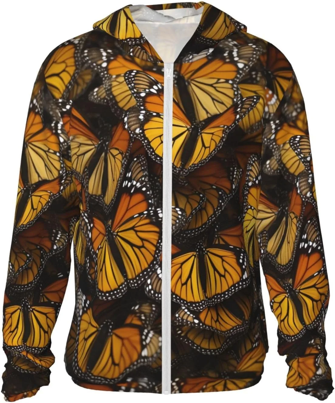 

Толстовка с капюшоном для защиты от солнца Full Zip UPF 50+ с карманом HJBNW