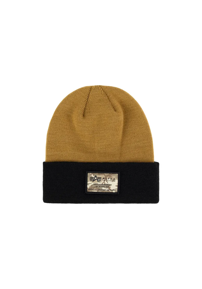

Лыжная шапка Alpha Industries "Аксессуары Alpha Industries - Головной убор Crew C Label Beanie", хаки