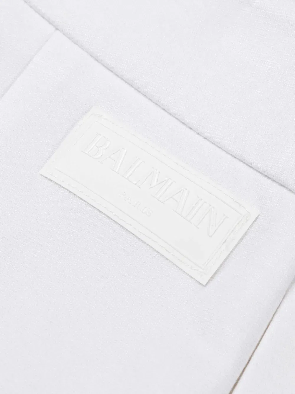 Шорты, украшенные пуговицами Balmain Kids, белый — фото 2