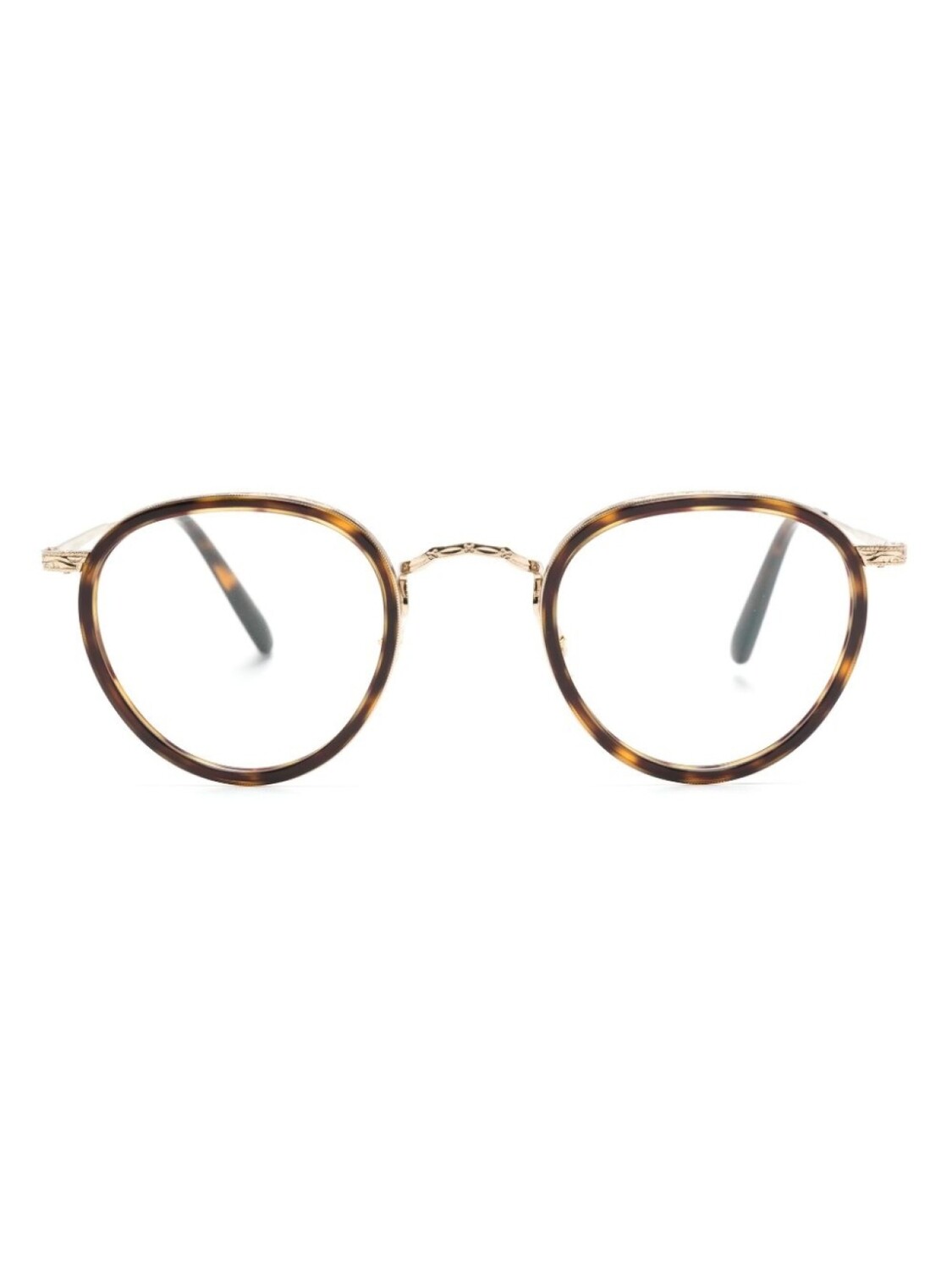 

Oliver Peoples очки MP-2 в круглой оправе, коричневый