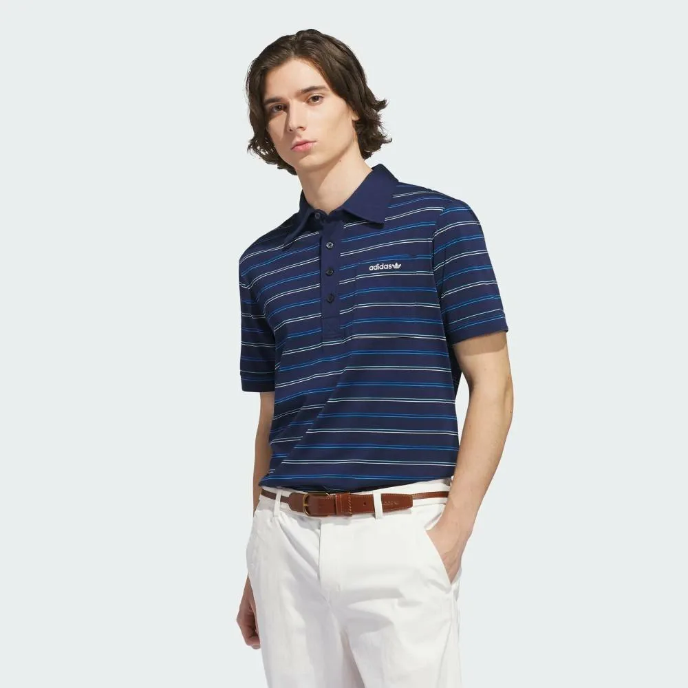 Полосатая рубашка поло Originals Archive Adidas, blue